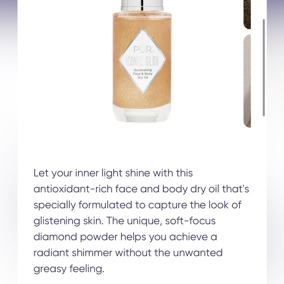 PÜR Crystal Clear Iconic Glow Illuminating Face & Body Dry Oil - Limited Edition - Picture 2 of 9